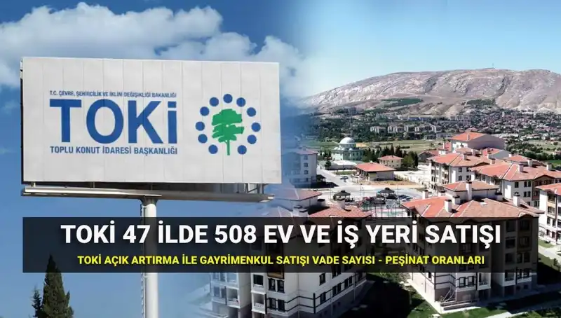 TOKİ'nin 508 Ev ve İş Yeri Satış Tarihleri Açıklandı!
