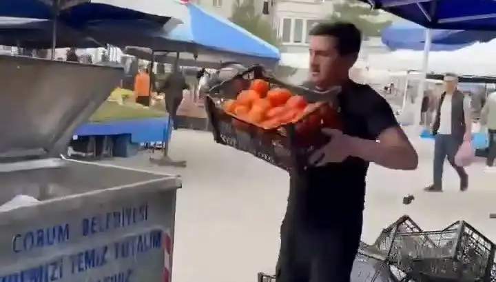 Domatesleri Çöpe Döken Pazarcıya Şok Cezalar: Rekor Miktar Açıklandı!