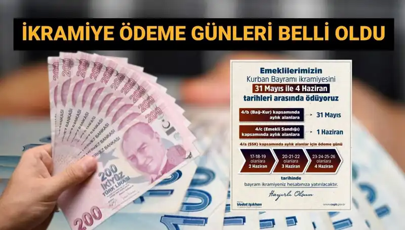 Emekli Bayram İkramiyelerinin Tarihi Açıklandı! 4 Bin TL Ne Zaman Yatacak?