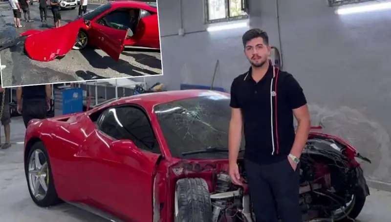 Ferrari Rüyası Son Buldu: 15 Milyonluk Araç Hurdaya Döndü!