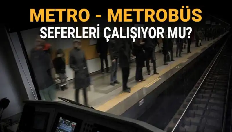 İstanbul'da Ulaşım Sorunları: Metrobüs ve Metro Bugün Çalışıyor Mu?