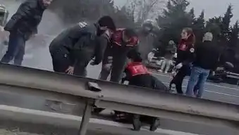 TEM Otoyolu'nda Zincirleme Kaza: Yaralılar Arasında Dört Polis Memuru!