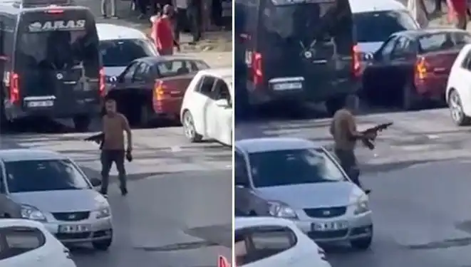 Başakşehir’de Pompalı Tüfekle Yolu Kapatıp Korku Saçan Anlar